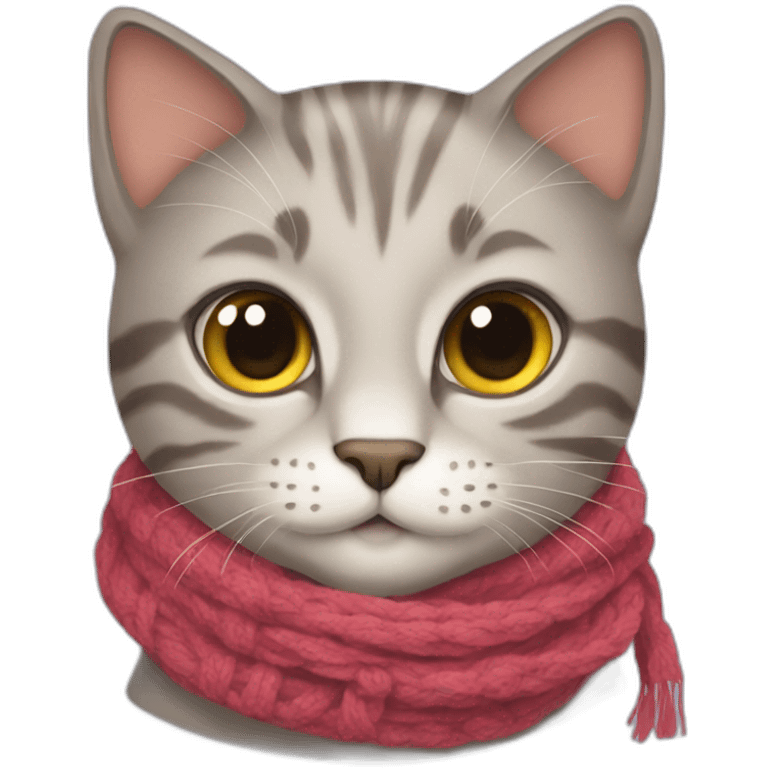 cat with scarf emoji