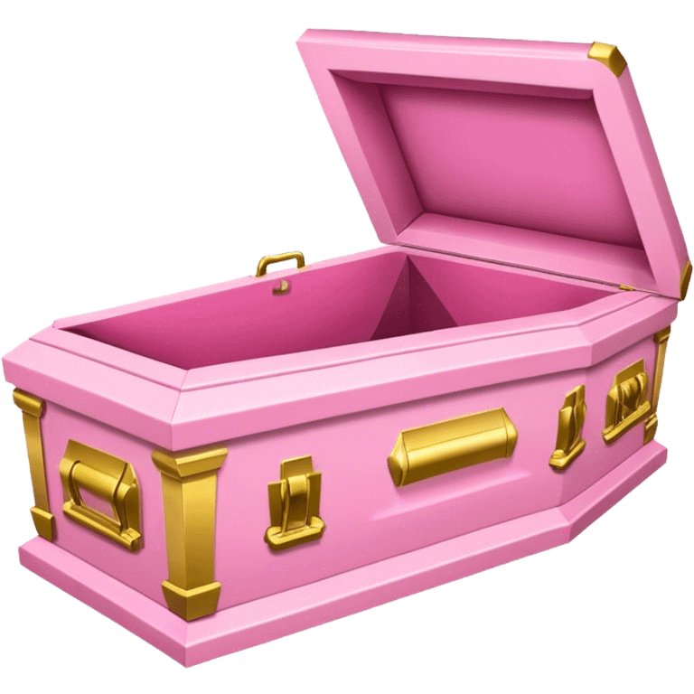 Fancy pink coffin emoji