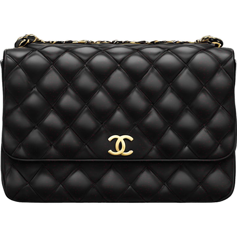 Chanel bag  black ￼ emoji