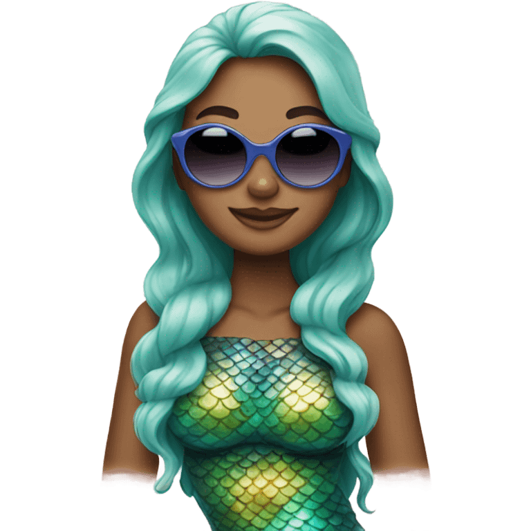 mermaid with sunglasses emoji