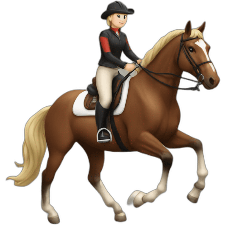 horse rider emoji