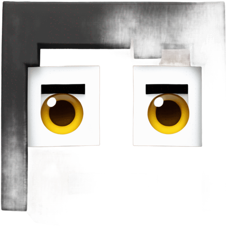 Minecraft white eyes emoji