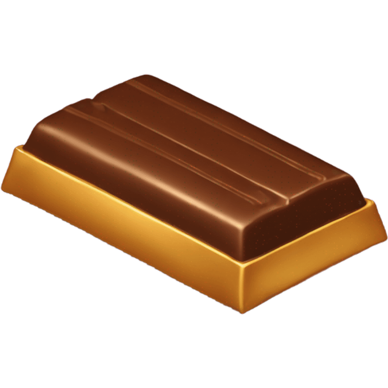 golden chocolate bar emoji