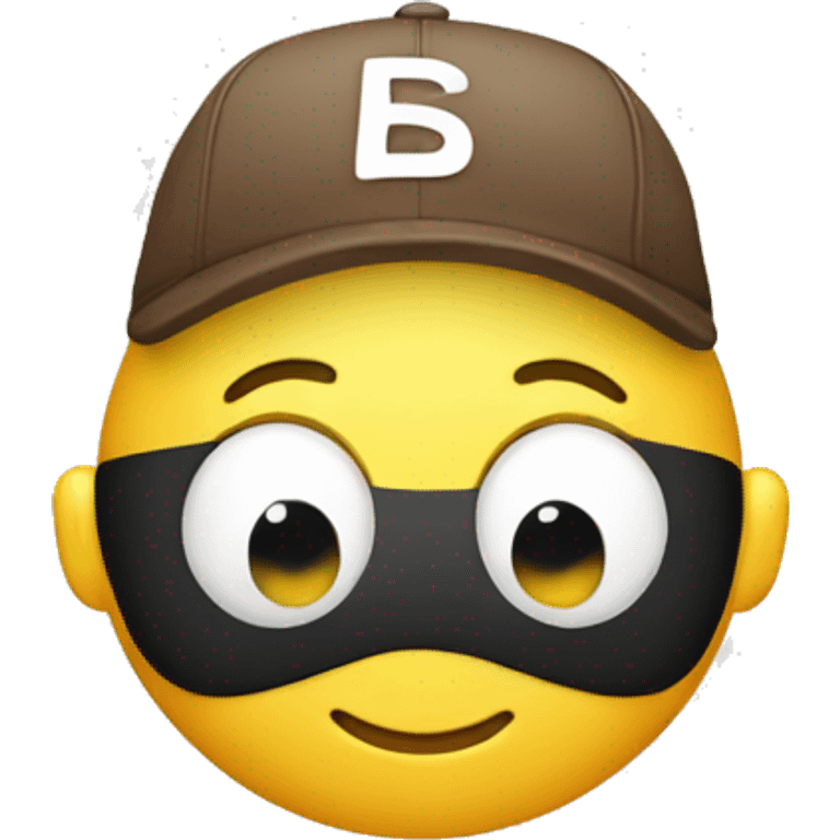 Smiley with cap emoji