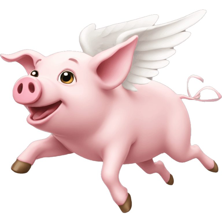 Flying pig emoji