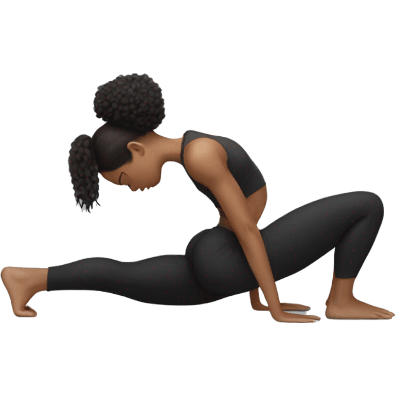 Fit women with white skin doing crow pose  emoji