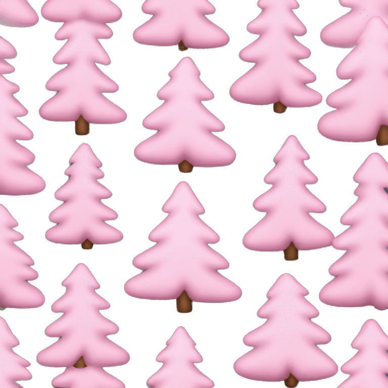 baby pink christmas tree  emoji