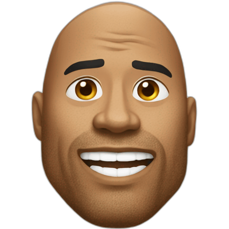 The rock avec un rocher emoji