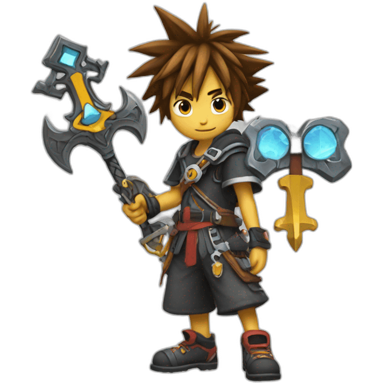 sora holding a keyblade emoji