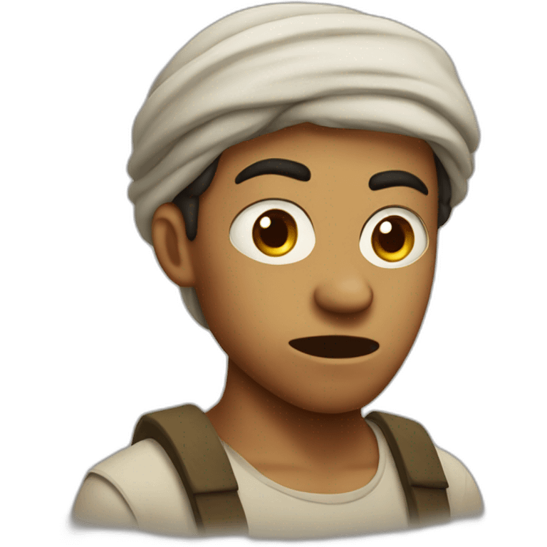 angry, young, israelite man, olive skin emoji