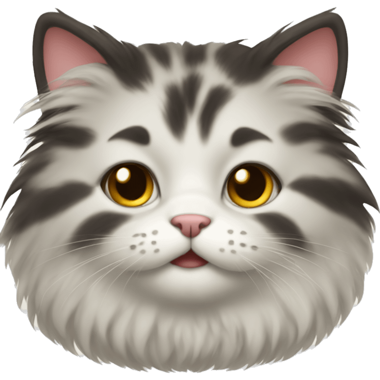 Cute fluffy cat emoji