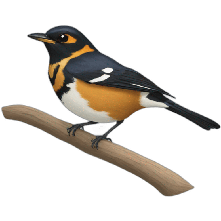 varied thrush magpie emoji