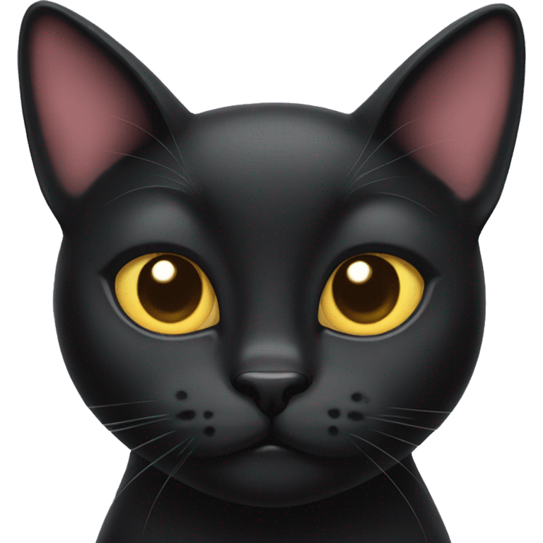 Black Cat with heart eyes emoji