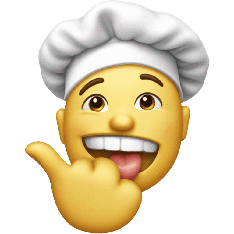 Smiley with chefs kiss  emoji