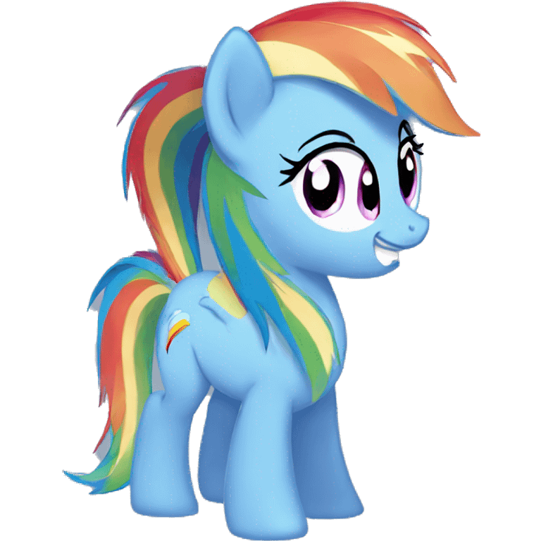 rainbow dash pony emoji