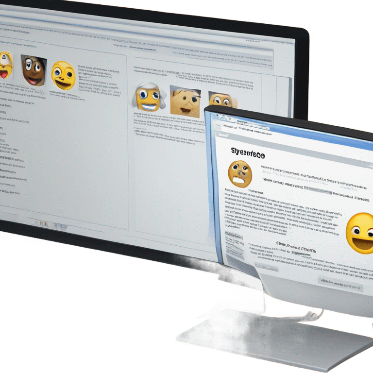 Computer with article in it emoji