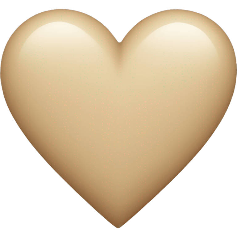 beige heart emoji