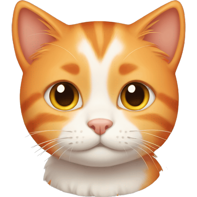 Cute orange cat emoji