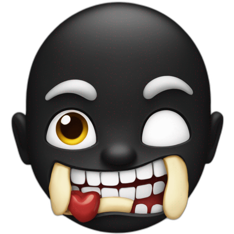 Grosse bite noir emoji