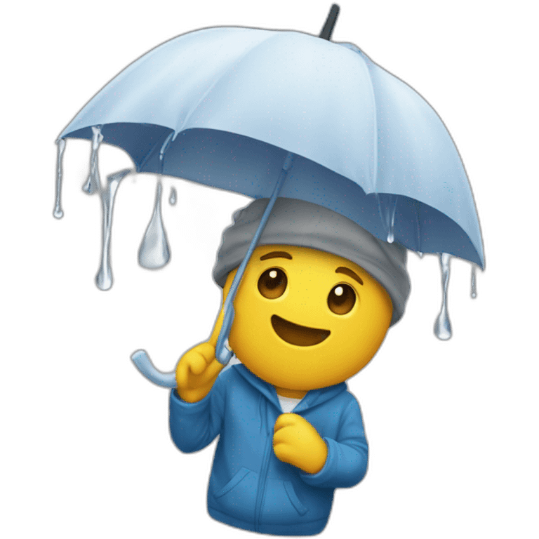 Pluie de billet emoji