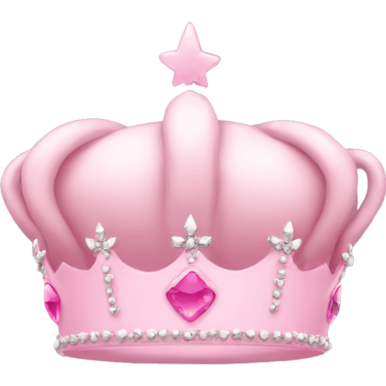 Baby pink Princess crown emoji