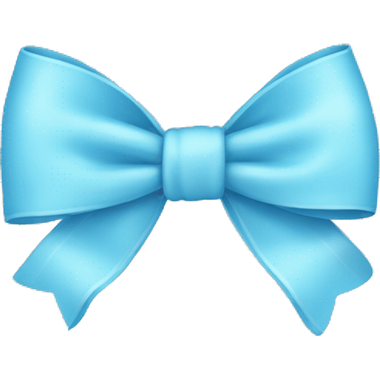 light blue bow emoji