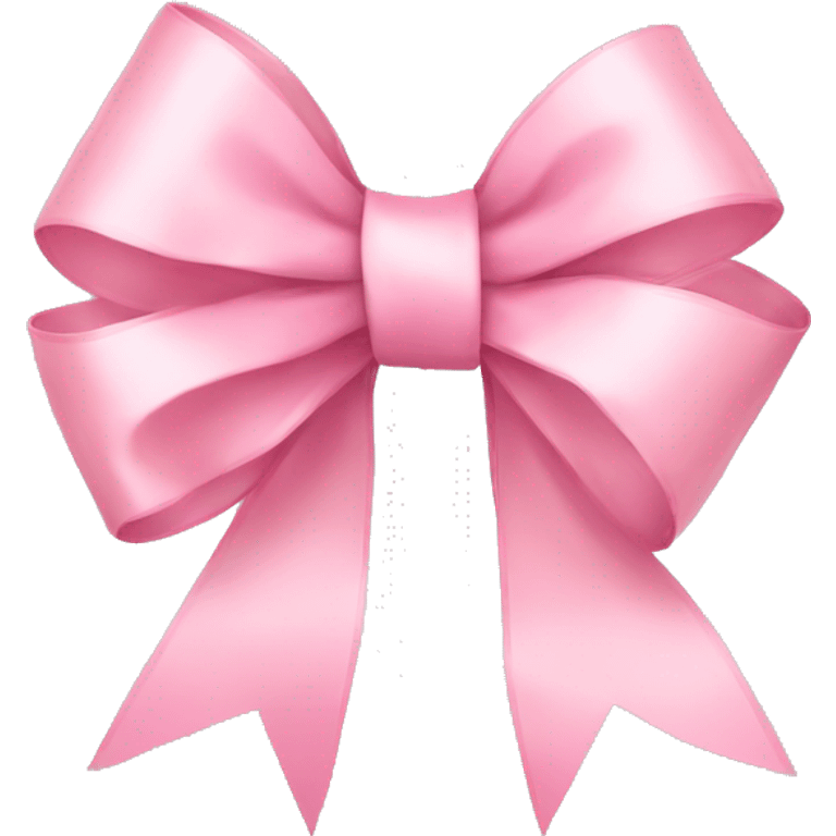 light pink ribbon bow emoji