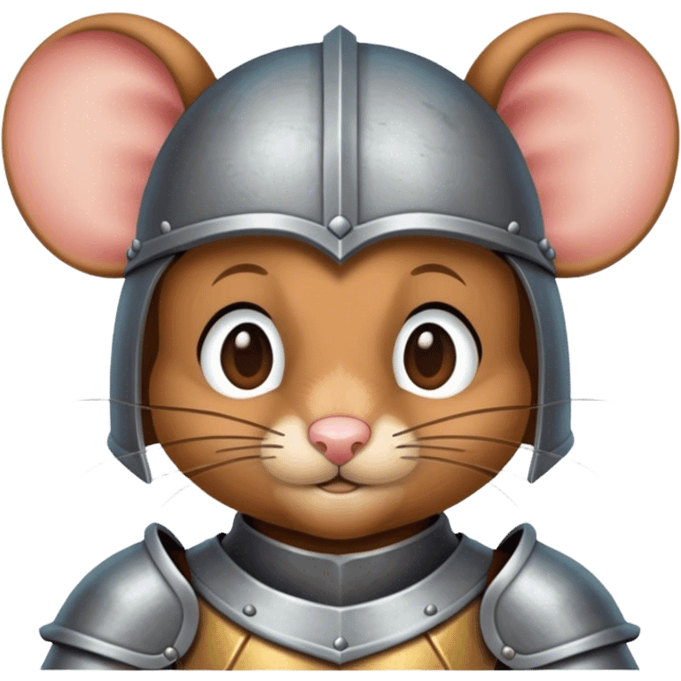 Medieval human merged with mouse emoji