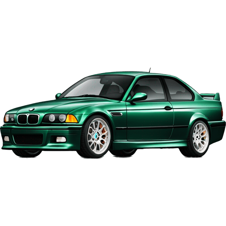 Metallic Dark green bmw e36 m3 emoji