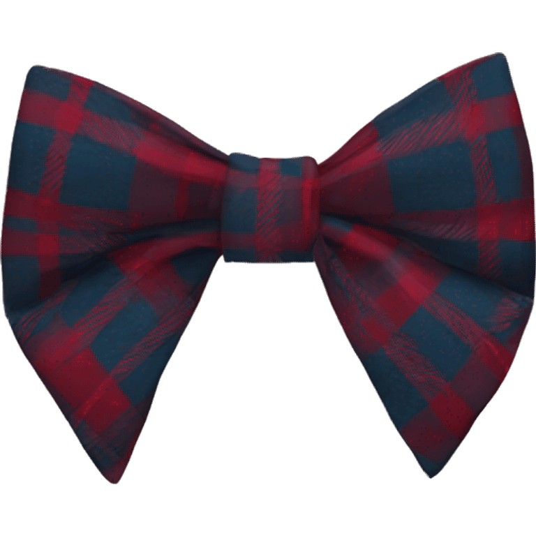 plaid bow emoji