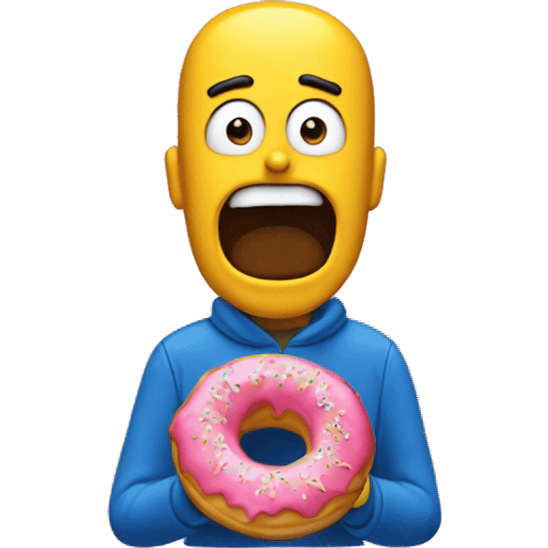 Marge qui mange un donut  emoji