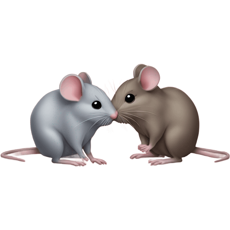 A mice show a kiss emoji