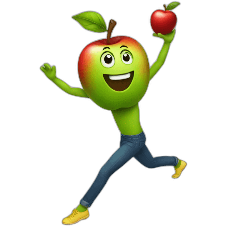 dancing apple emoji