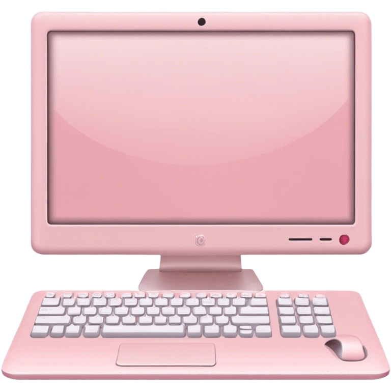 pastel pink desktop computer  emoji