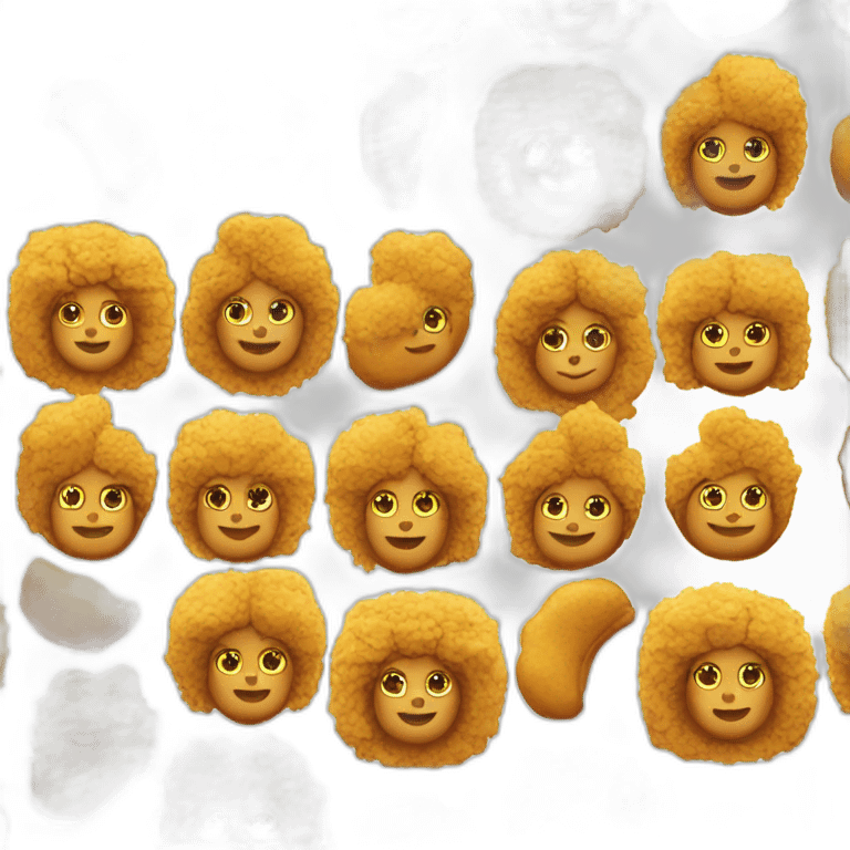 Girl chicken nuggets emoji