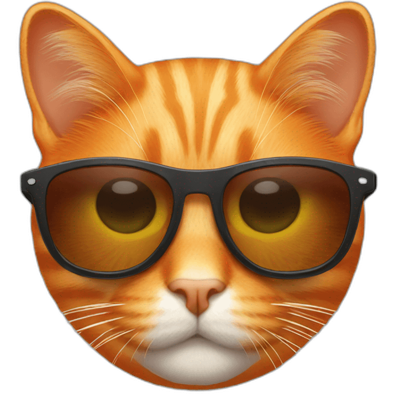 orange cat with sunglasses emoji