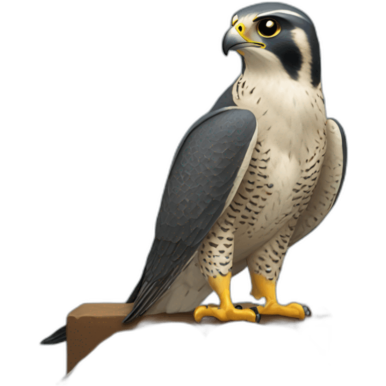 peregrine falcon reading emoji