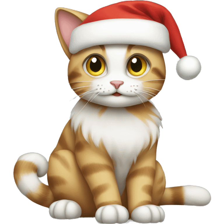 Christmas cat emoji