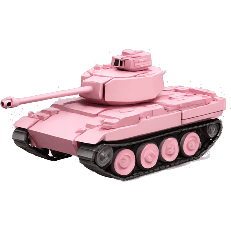 Light pink army tank emoji