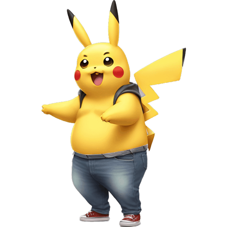 Overweight homosexual pikachu emoji