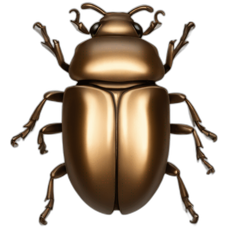 sweet beetle in bronze emoji