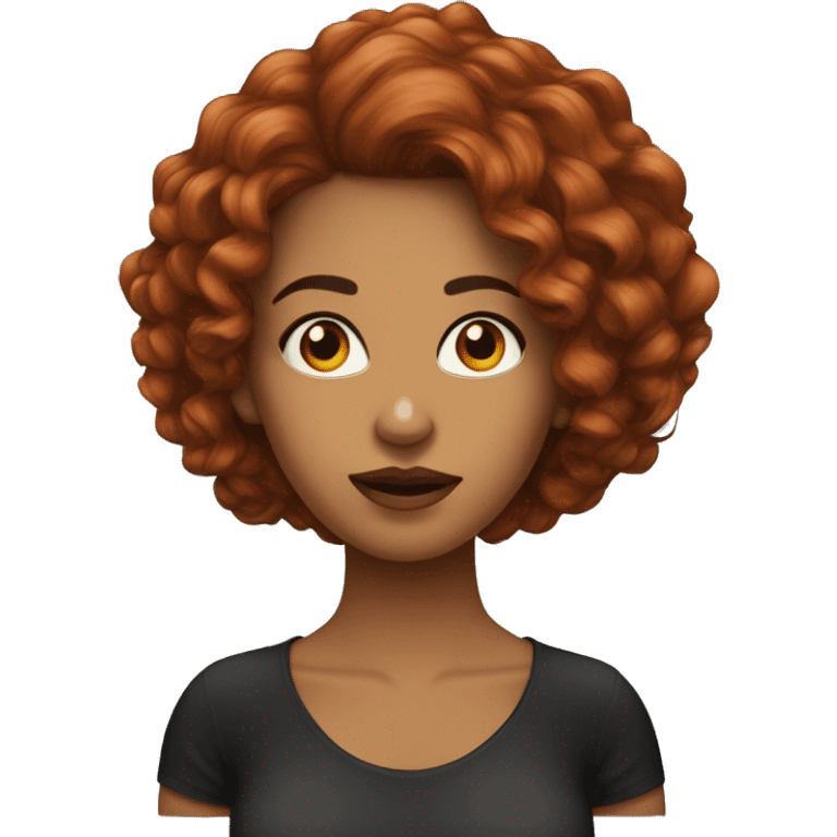 Mulher-branca-ruiva-cabelo-comprido-olhos- pretos emoji