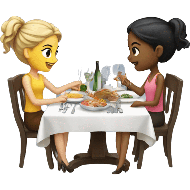 Girls dinner  emoji