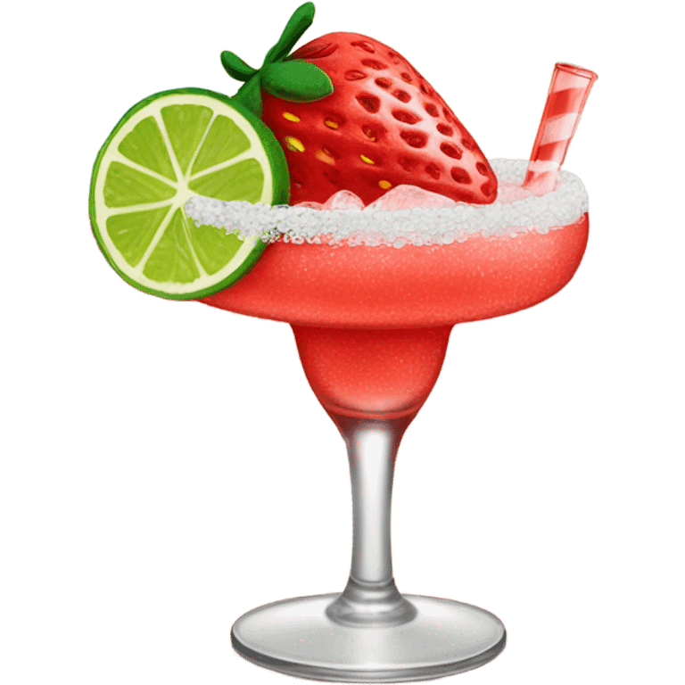 strawberry margarita  emoji