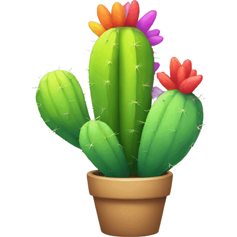 rainbow cactus emoji