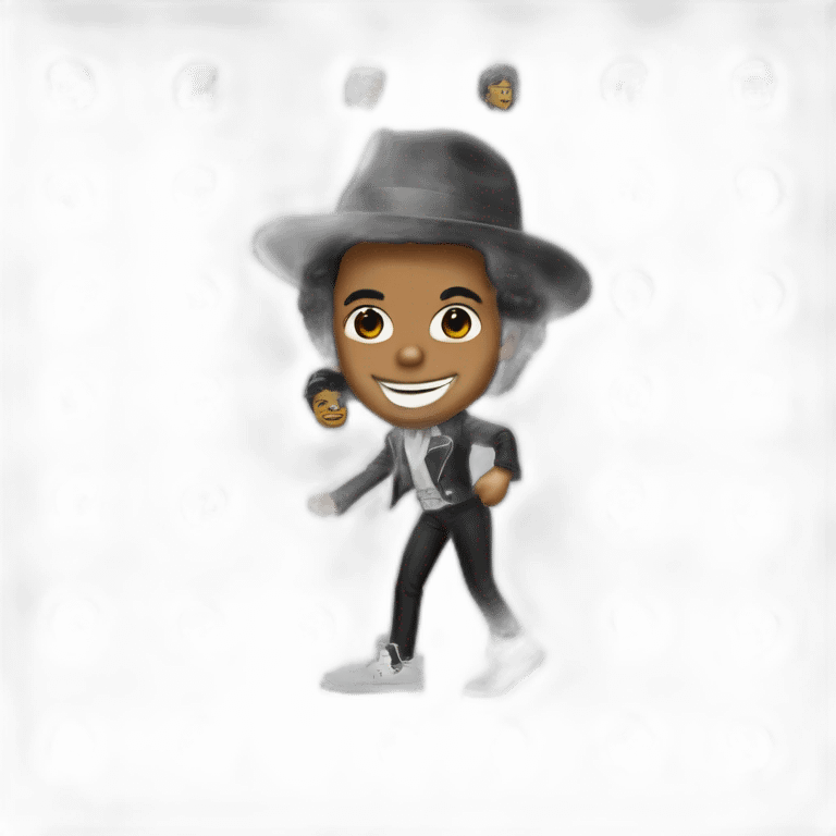 Mickael Jackson qui moonwalk emoji