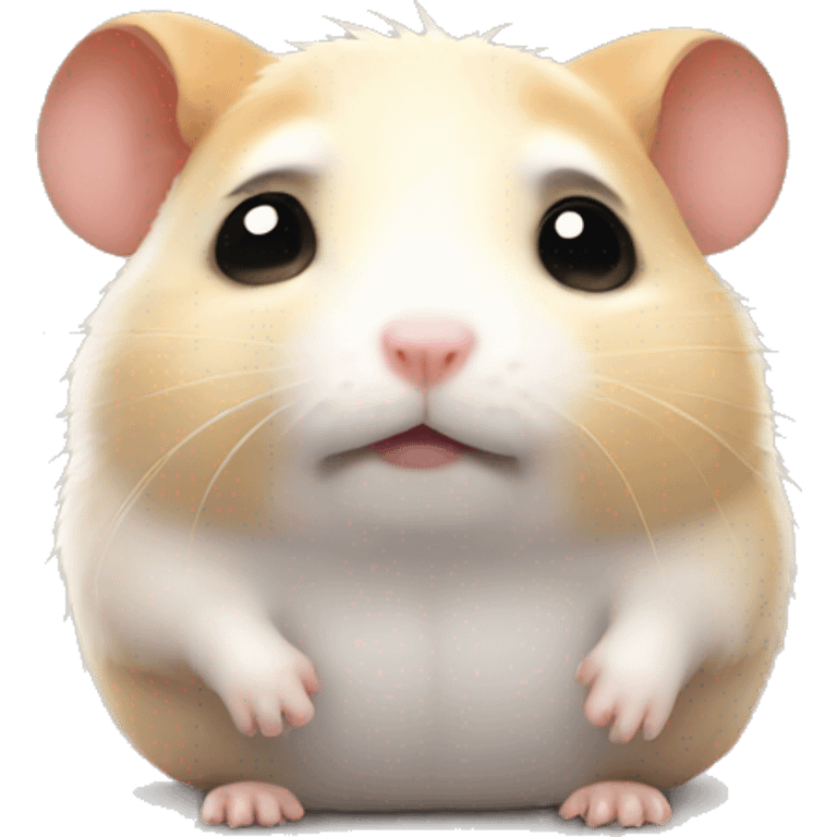 Sad hamster  emoji