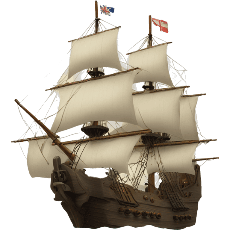 new frigate XVII century emoji