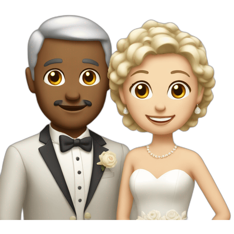 Couple 30 anniversary wedding emoji