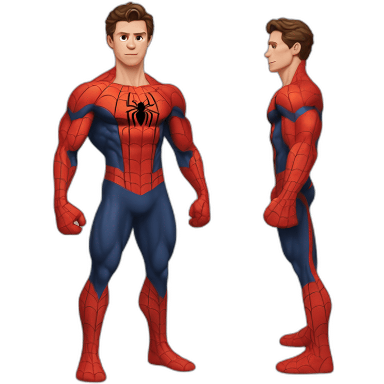 Tom Holland spiderman bodybuilder emoji